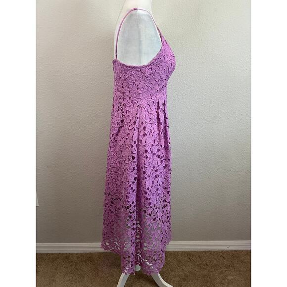 Astr the Label Lace Dress Women's M Purple A-Line Midi Classy Romantic Staple - Picture 5 of 8